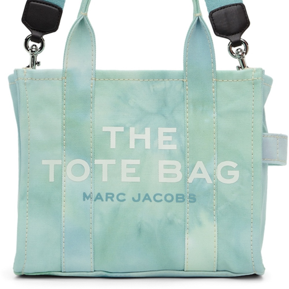 MARC JACOBS The Tie Dye Mini Tote Bag Blue Multi